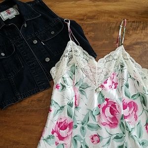 Vintage floral slip dress